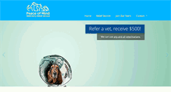 Desktop Screenshot of peaceofmindveterinaryreliefservice.com